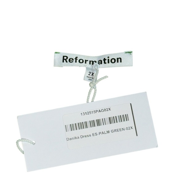 Reformation Palm Green Danika Maxi Dress Womens 2X - Picture 5 of 8